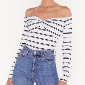 Off shoulder bodysuit